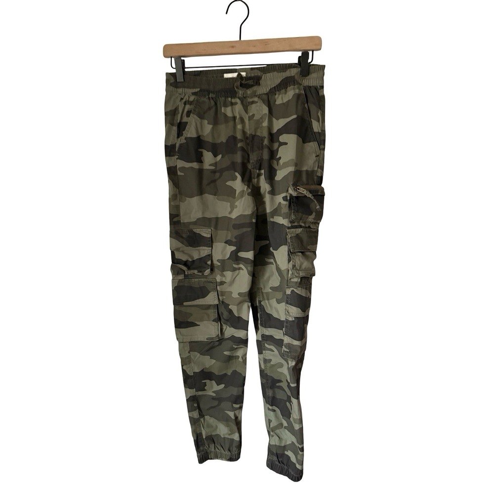 Abercrombie Kids Camo Cargo Jogger Pants Youth 15/16 Green